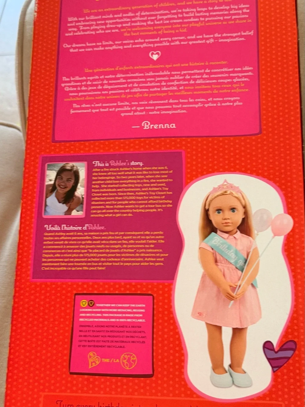 Our Generation 18” Birthday Girl Doll. Blonde hair and blue eyes. New in box
